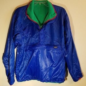 Vtg Patagonia Pullover Jacket Reversible Half Zip